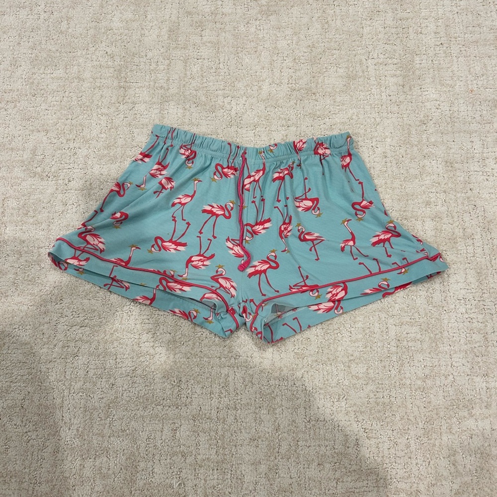 Flamingo Print Shorts